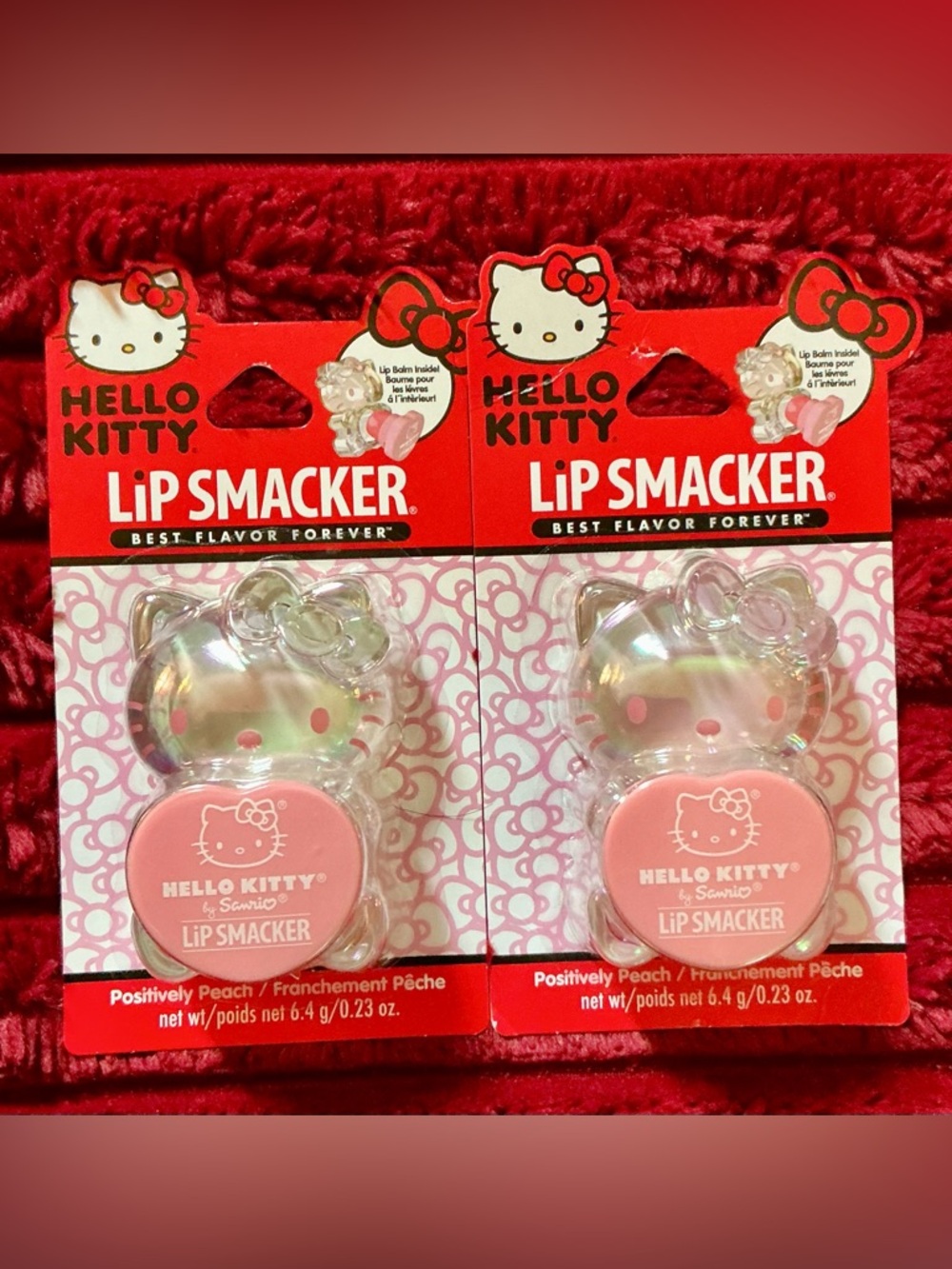 Hello Kitty Pink Peach Lip Smacker Duo
